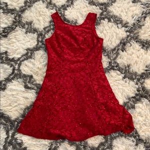 Women’s red dress